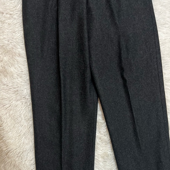 Vtg Wool blend Trouser Pants Pleated Wide Taper Leg Women’s Sz 14 High Waist - Picture 3 of 15